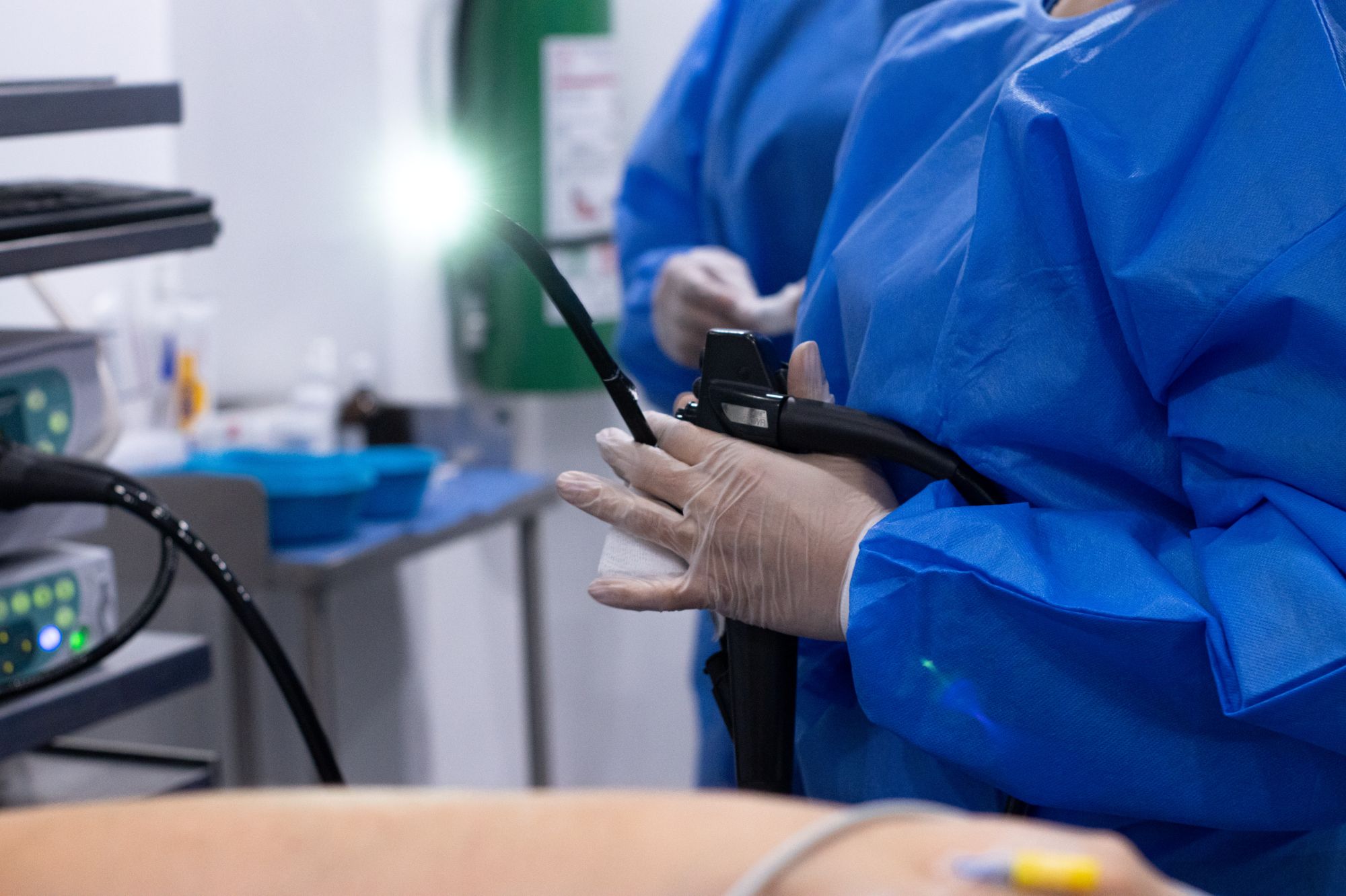 Procedimiento endoscópico en proceso