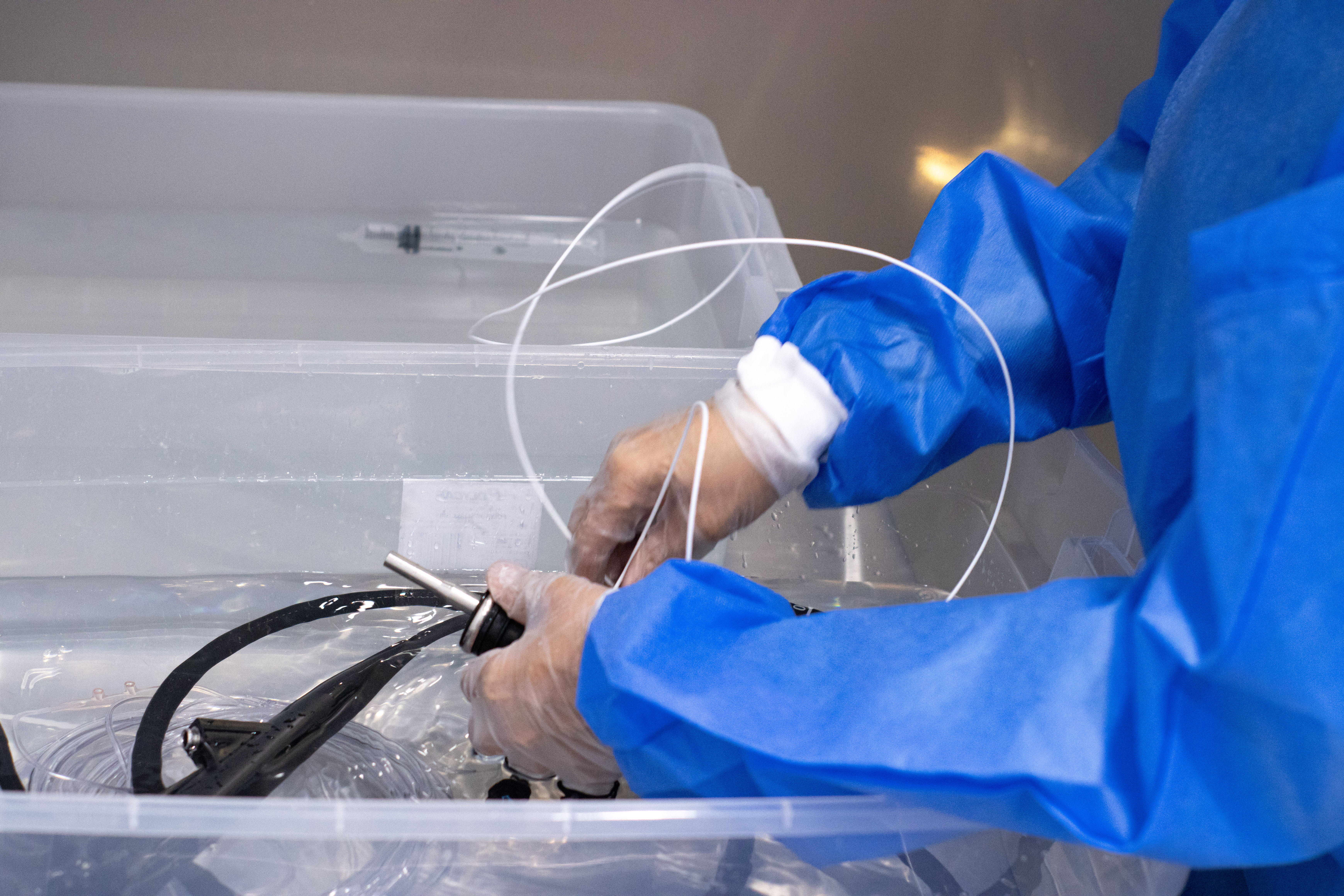 Esterilización de equipo endoscópico